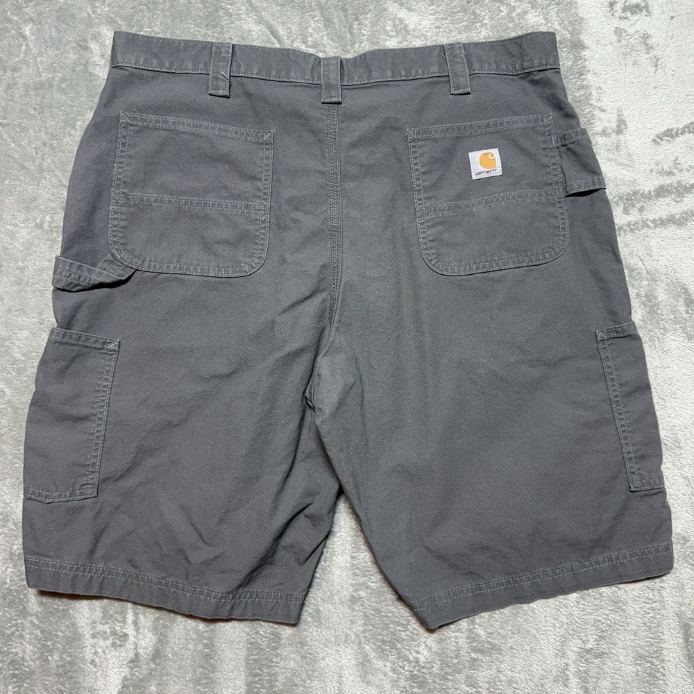 Carhartt B147 FAT Original Fit Mens Gray Canvas Work Shorts Size 40 Utility
